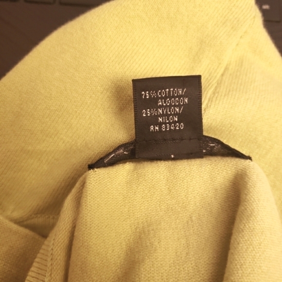 August Silk sleeveless knit cotton style top Mustard/ochre color Siz… - Picture 11 of 11